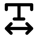 Text Width SVG Icon